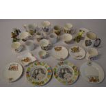 Various ceramics including commemorative