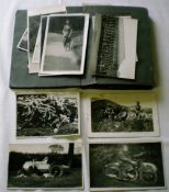 Small album of photographs & postcards i