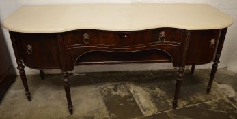 Georgian sideboard with limestone top