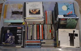 Box of classical CDs