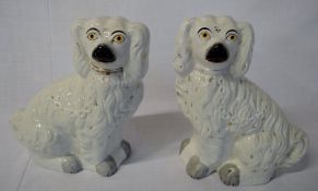 Pair of Staffordshire dogs