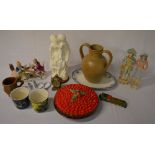 Various ceramics including Alvingham pot
