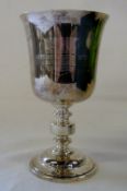 Silver goblet Birmingham 1972 weight  6