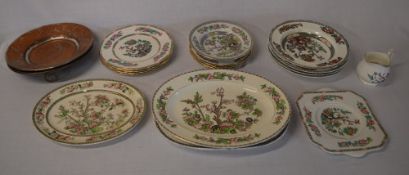 Various ceramic plates including Indian