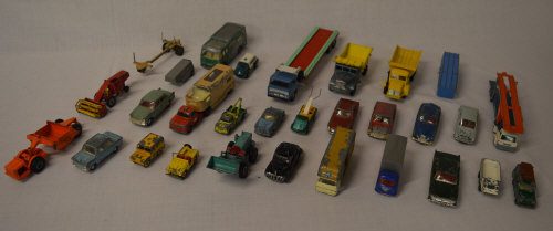 30 TriAng, Matchbox & Lesney die cast mo