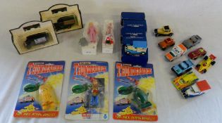 Various toys inc Matchbox, Thunderbirds,