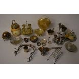 Various silver plate and copper plate in