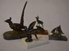 4 French Art Deco bookends / paperweight