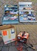 2 fold out tool boxes, a large selection