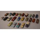 25 Corgi die cast model cars in playworn