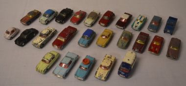 25 Corgi die cast model cars in playworn