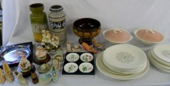 Assorted items inc Minton, West German v