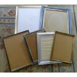 Various sized picture frames
