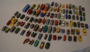 100 mixed die cast model cars, mainly Le
