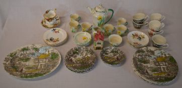 Various mixed ceramics including Royal A