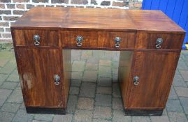 1930s knee hole desk in rosewood