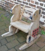 Childs rocking chair with sides in the f