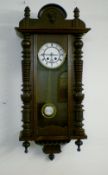 Vienna style regulator wall clock