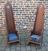2 unusual child's rocking chairs