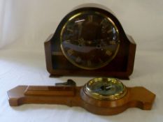 Mantle clock and barometer