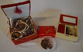 Selection of costume jewellery inside 3