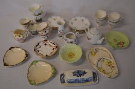 Ceramics including Carltonware dishes, P