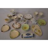 Ceramics including Carltonware dishes, P