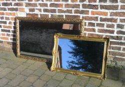 2 gilt wall mirrors