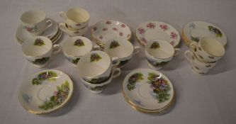 Various ceramic cups & saucers