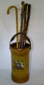 Leather & canvas cordite carrier used as