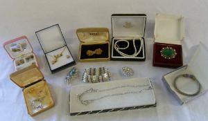 Assorted costume jewellery