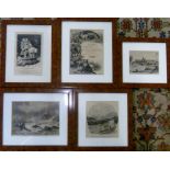Assorted framed prints