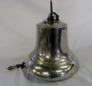 Large chrome bell H 25 cm