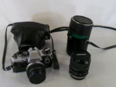 Olympus OM10 camera & Miranda lens