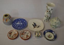 Ceramics including Gouda vase, Quimper b