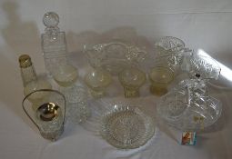 Glassware including lead crystal decante