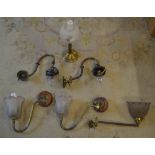 Various gas lamps converted to run on el