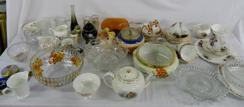 Selection of ceramics and glassware inc