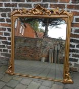 Victorian over mantle mirror 95 cm x 112