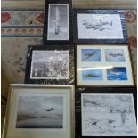 Various aircraft prints inc 'Mission Acc