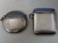 2 silver vesta cases Birmingham 1903 and