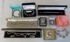 Various costume jewellery inc Disney cha