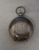 Silver sovereign case with monogram Birm