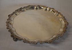 Silver salver, Sheffield 1978, approx we