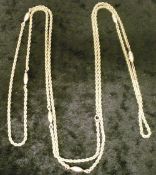 9ct gold rope chain necklace approx 134c