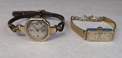 9ct gold ladies Rolex watch & a Rotary l