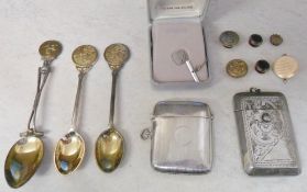 Silver plated vesta cases and sport rela