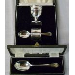 Silver Christening set Birmingham 1936 M