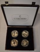 500 years of America, x4 $100 silver coi