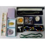 Assorted costume jewellery